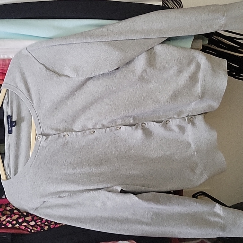 Land's End Button Up Cardigan
